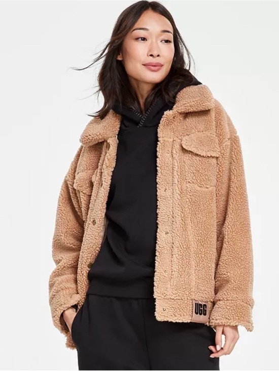 UGG Jackets & Blazers - UGG Women's Camel Teddy Sherpa Jacket
